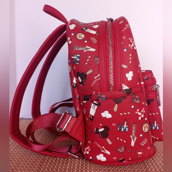 Disney Parks Loungefly Exclusive Holiday Sweet Treats Red Backpack main image 10